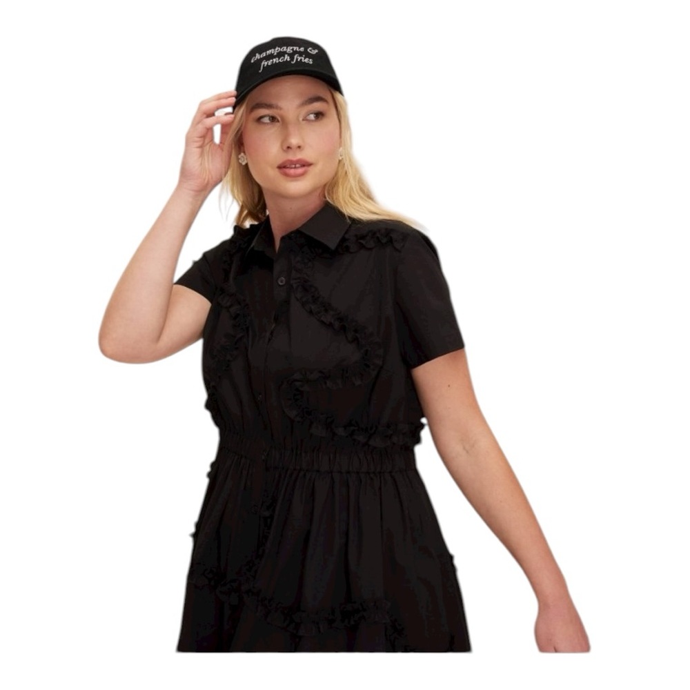 Kate Spade x Target Women's Champagne & French Fries Baseball Hat- Black- NWT - Picture 4 of 5